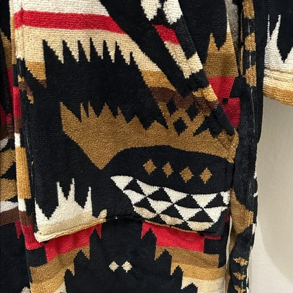 Pendleton Nehalem Cotton Velour Bathrobe NWOT - Picture 7 of 11